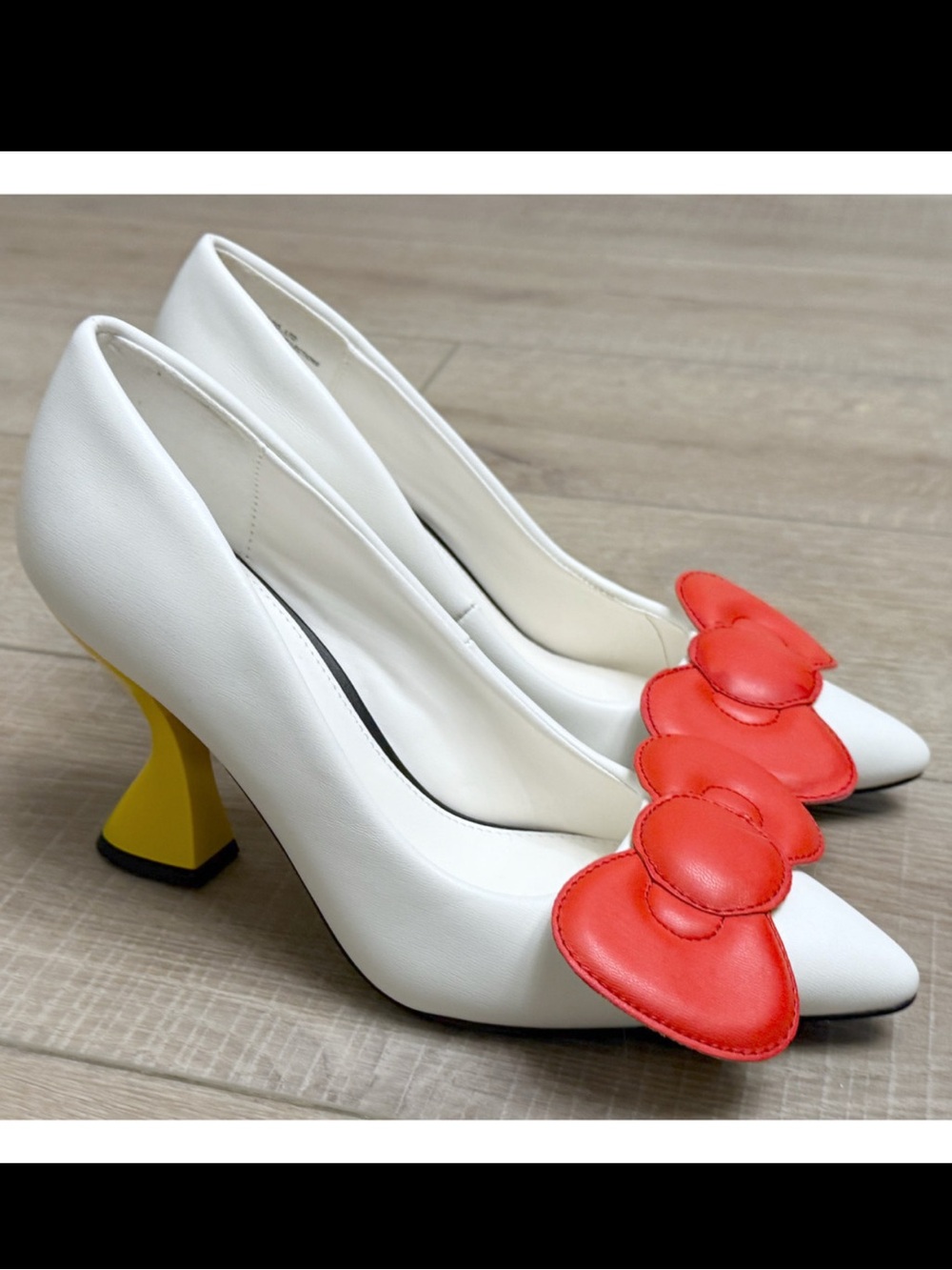 HELLO KITTY X KATY PERRY COLLECTIONS SANRIO BOW HEEL PUMPS HIGH HEELS SHOES SZ 5